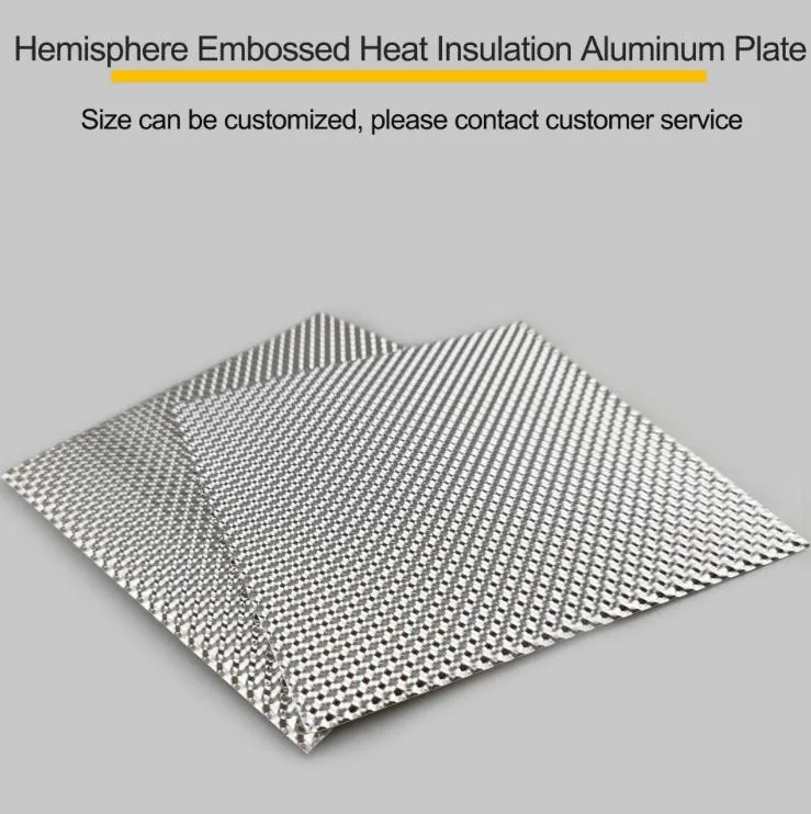 Hemispheric Spherical Stucco Embossed Aluminum Sheet for Thermal Insulation /Heat Shield