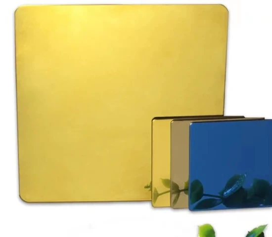 Lamiera decorativa in acciaio inossidabile con rivestimento dorato rivestito in oro con specchio PVD Hxc e lamiera in acciaio inossidabile 201